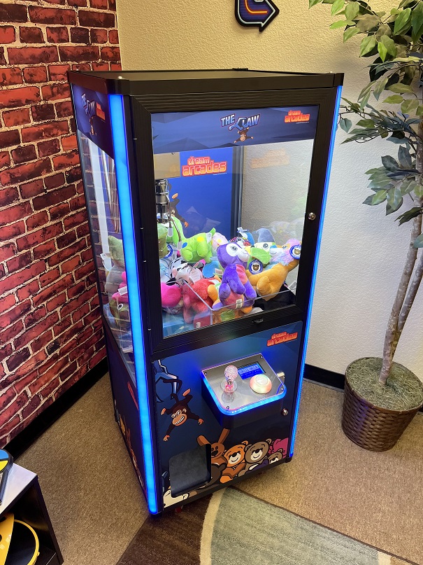 Narrow Claw Machine in living room